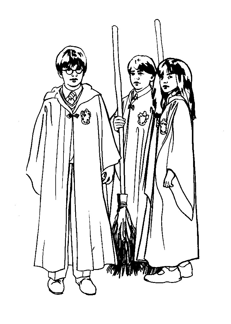Harry Potter Printable Coloring Pages
 Free Printable Harry Potter Coloring Pages For Kids