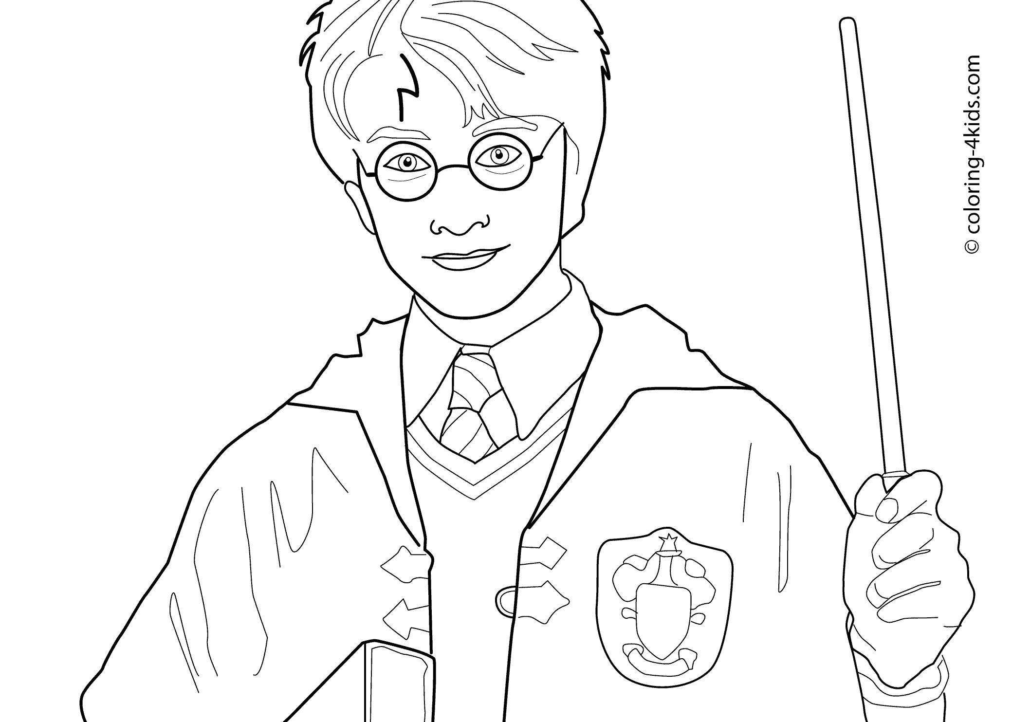 Harry Potter Printable Coloring Pages
 Harry Potter Coloring Pages Hogwarts Crest Coloring Home
