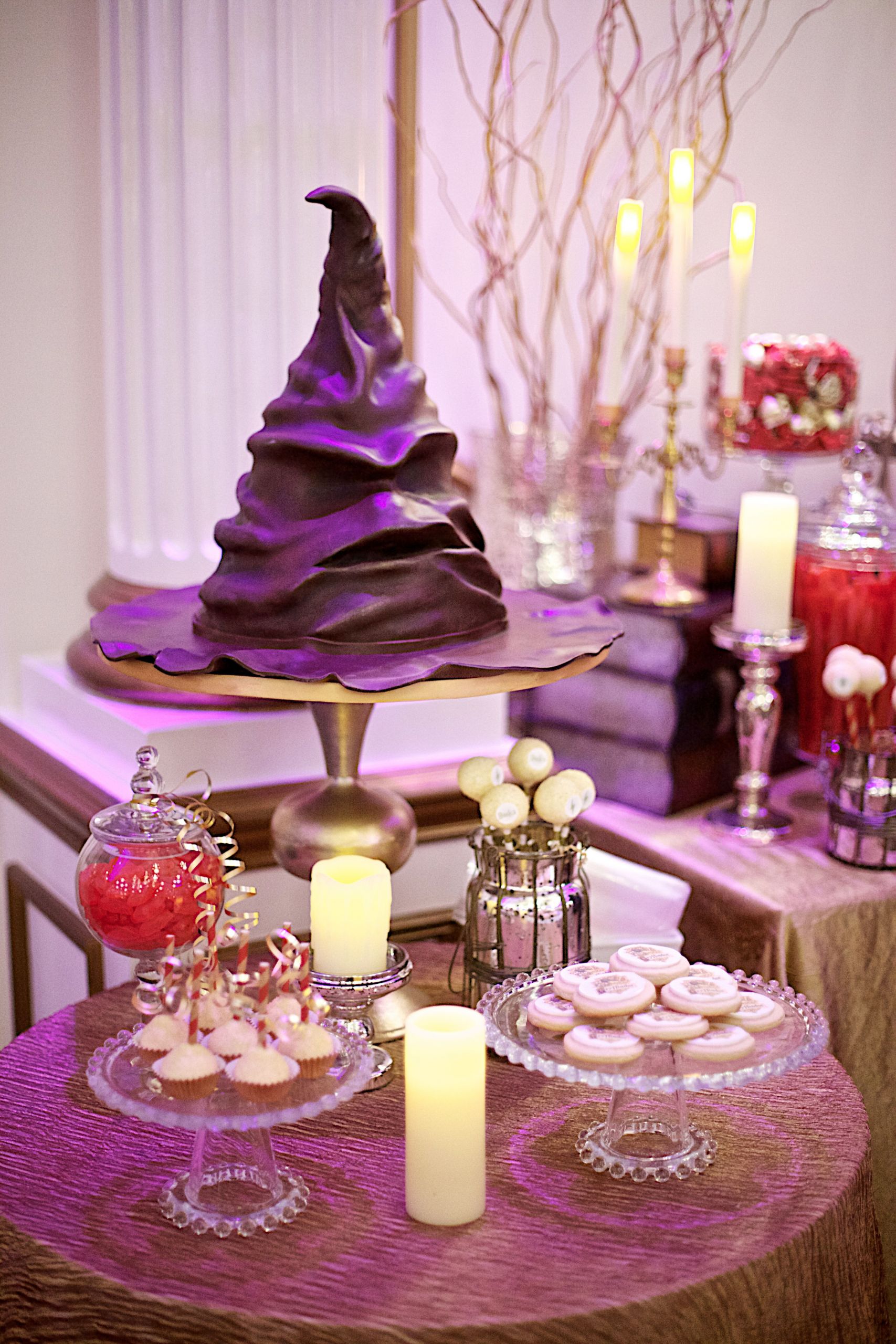 Harry Potter Wedding Cake
 Harry Potter’s Sorting Hat Groom’s Cake