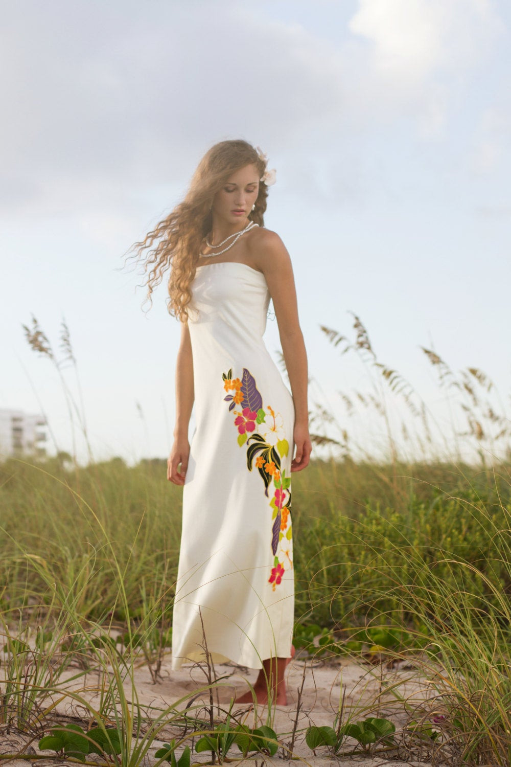 Hawaiian Beach Wedding Dresses
 Top Selling Strapless Hawaiian Wedding by ishkabibblesdesigns