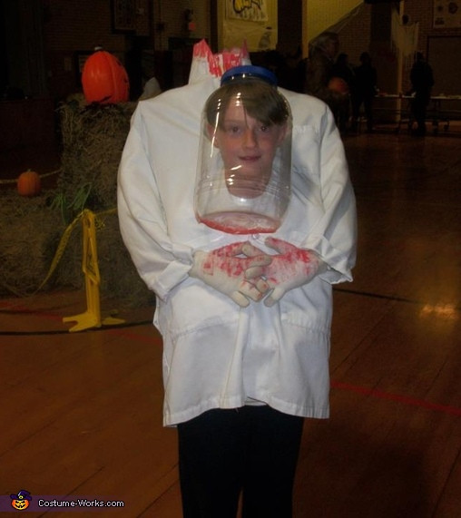Headless Horseman Costume DIY
 Headless Scientist Halloween Costume 2 2
