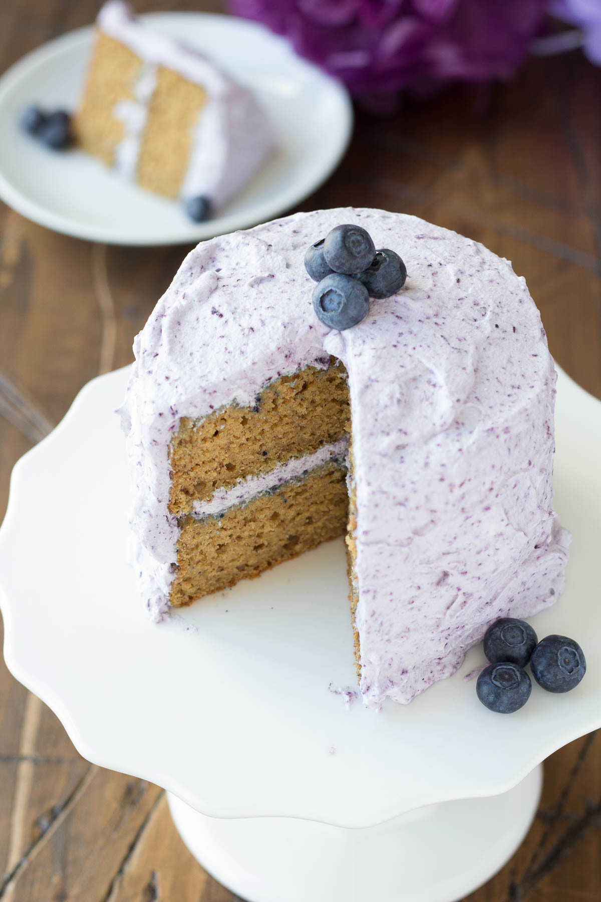 Healthy Birthday Cake Recipes
 Healthier Smash Cake Recipe Hannah s Purple Polka Dot 1st