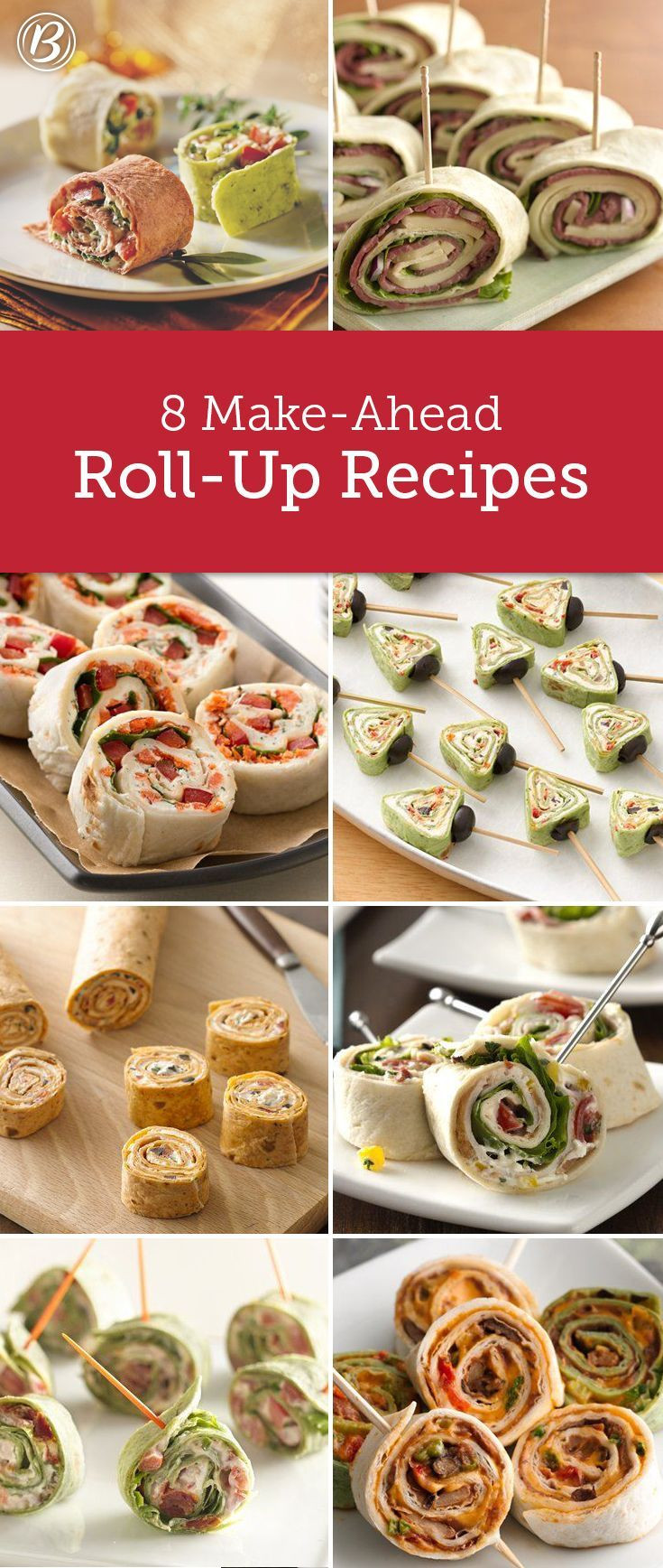 Healthy Make Ahead Snacks
 Roll Up and Roll Out with These Party Apps