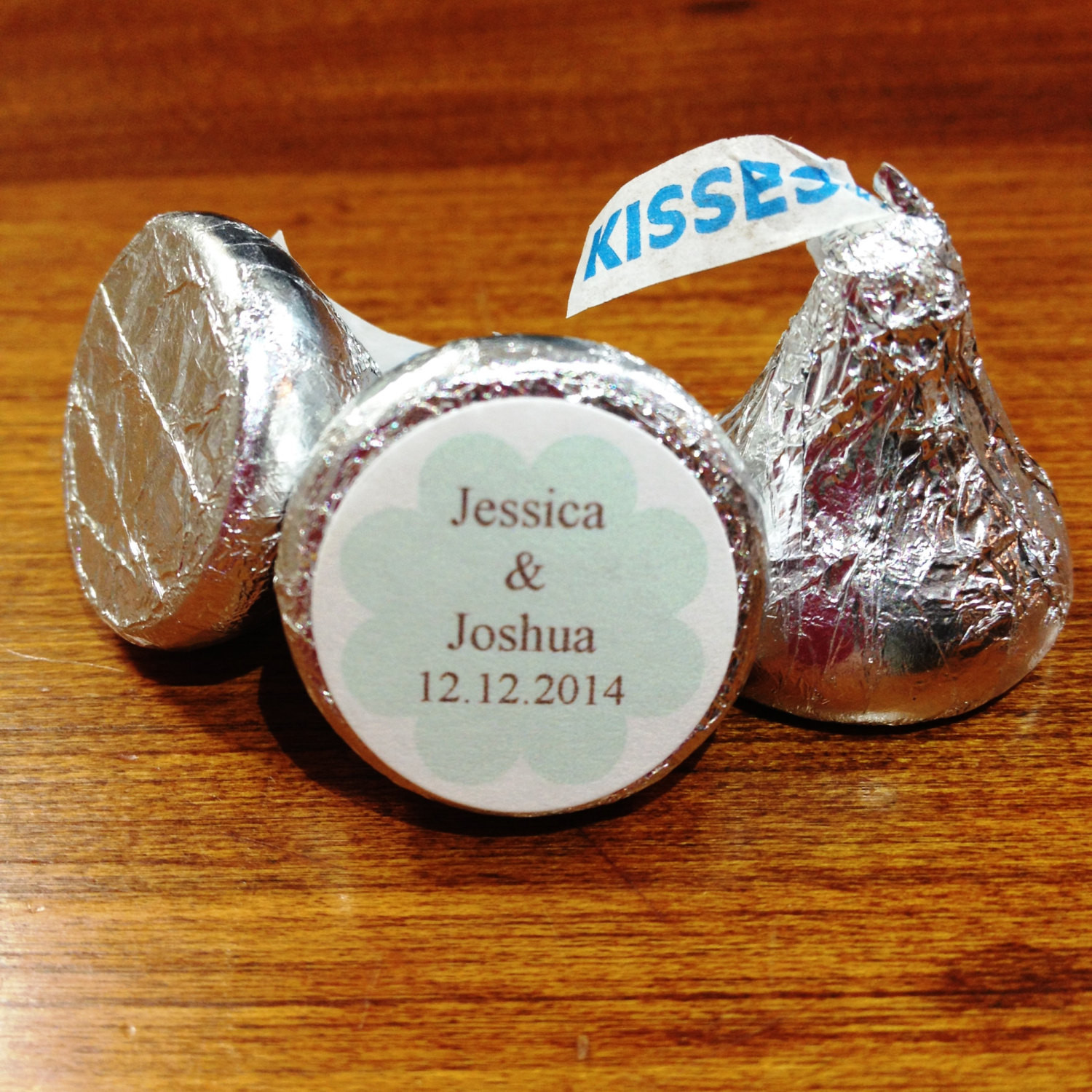 Hershey Kisses Wedding Favors
 1 2 order Hershey Kiss Wedding Favor Stickers with a colored