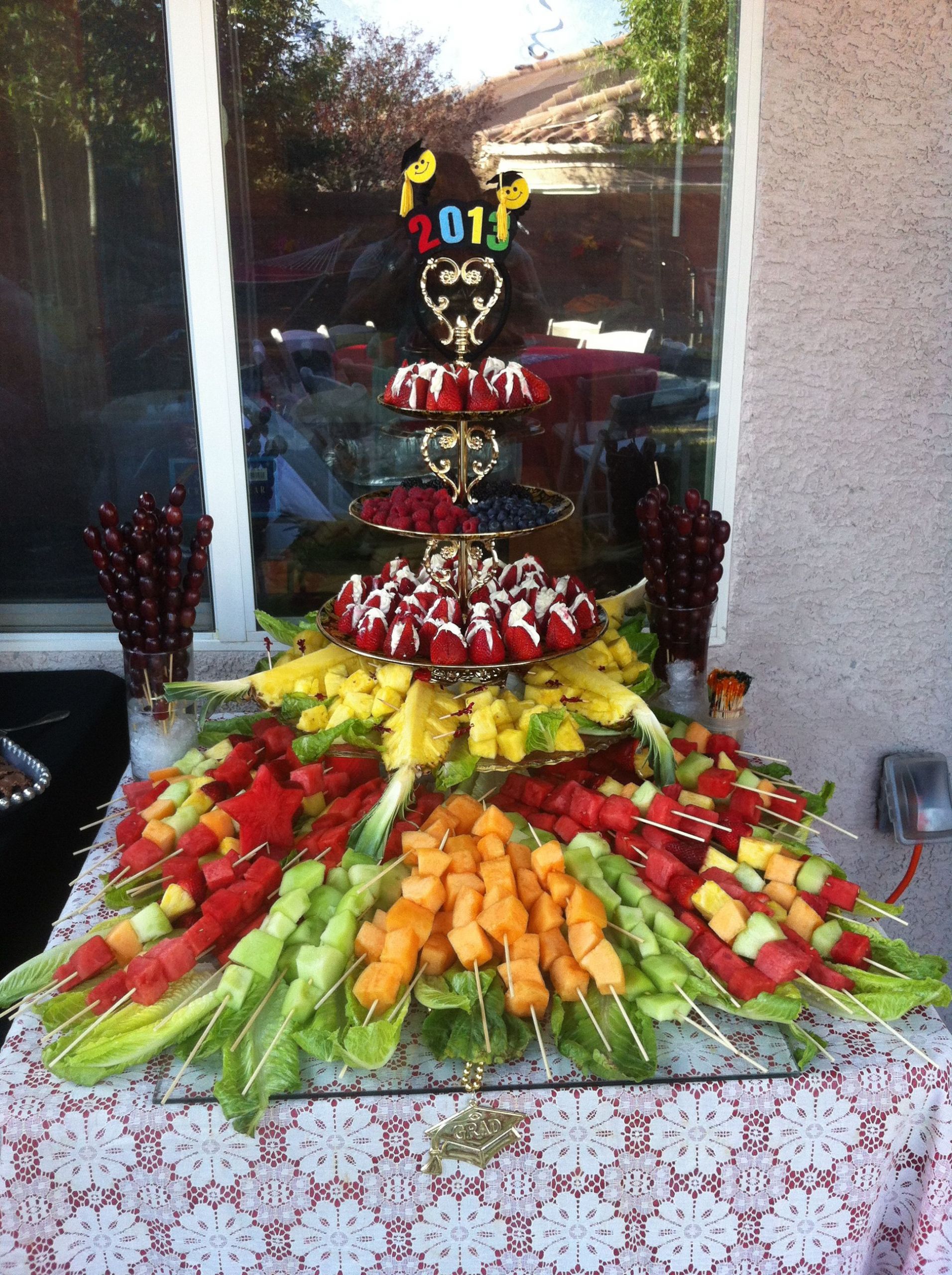 High School Graduation Party Food Ideas
 Cold and Beautiful Fresh Fruit For a Collage Graduation