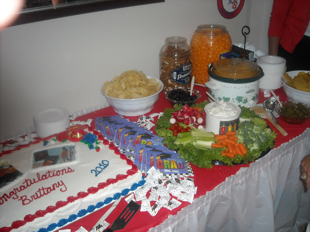 High School Graduation Party Food Ideas
 high school graduation party food table