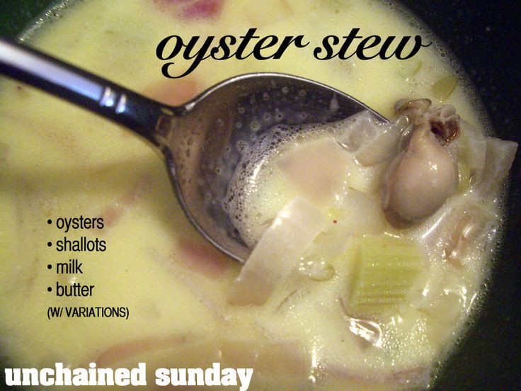 Hiltons Oyster Stew
 canned oyster stew