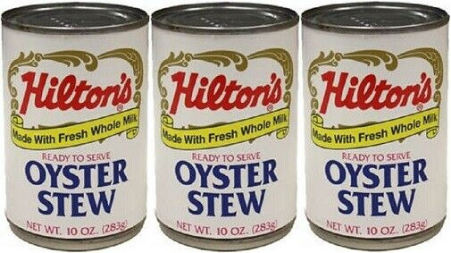 Hiltons Oyster Stew
 Hilton s Ready To Serve Oyster Stew 3 Pack for sale online