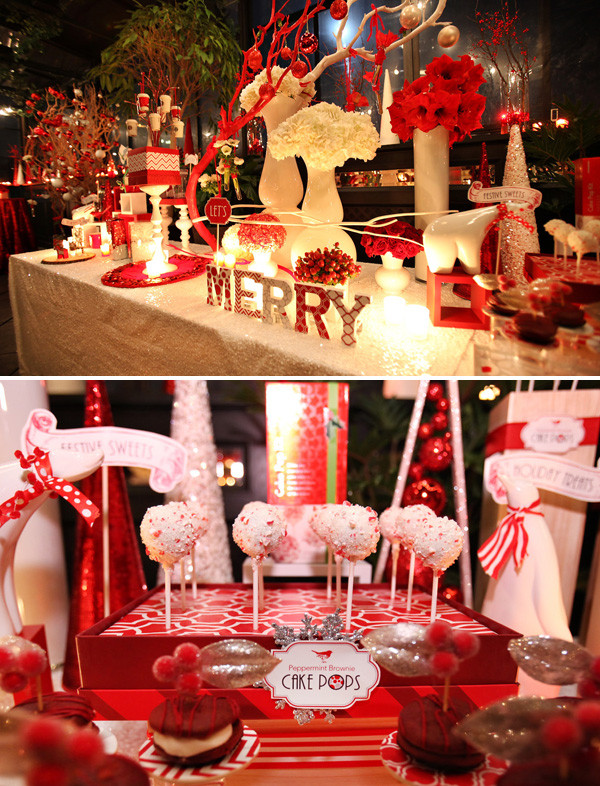 Holiday Party Decorating Ideas
 Mod & Merry Peppermint Twist Part 2 Starbucks Event NYC