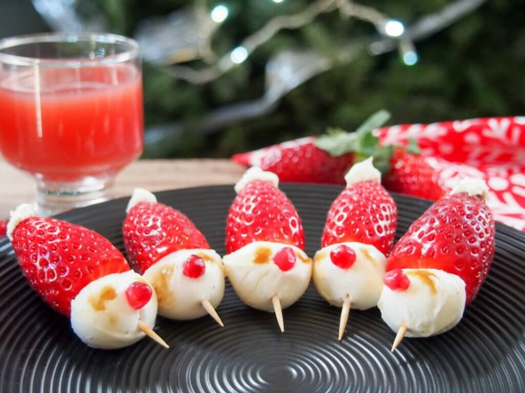 Holiday Party Snack Ideas
 Strawberry Santas and other easy Holiday party ideas
