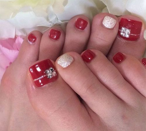 Holiday Toe Nail Designs
 20 best merry christmas toe nail art designs 2016 holiday
