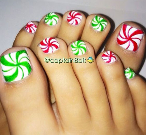 Holiday Toe Nail Designs
 20 Best Merry Christmas Toe Nail Art Designs 2016
