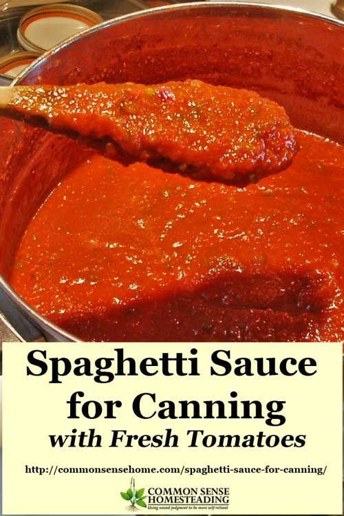 Home Canning Spaghetti Sauce Recipes
 Home Canned Spaghetti Sauce Recipe