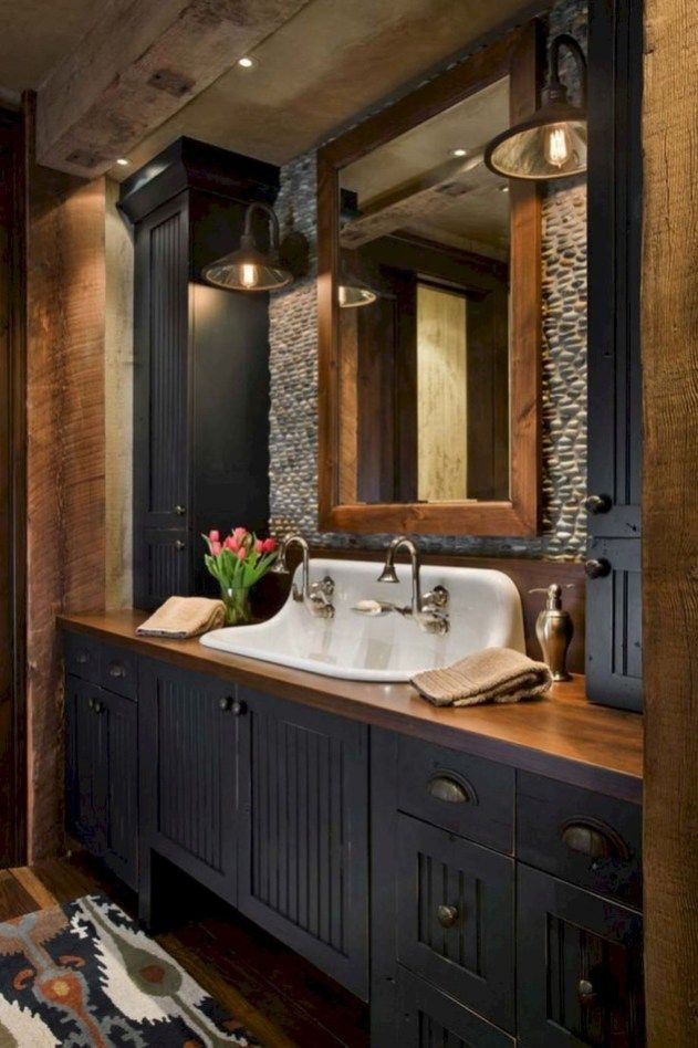 Home Decor Ideas Bathroom
 Modern Rustic Farmhouse Style Master Bathroom Ideas 12