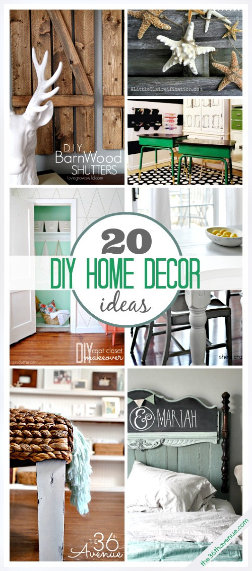 Home Decor Ideas DIY
 20 DIY Home Decor Ideas
