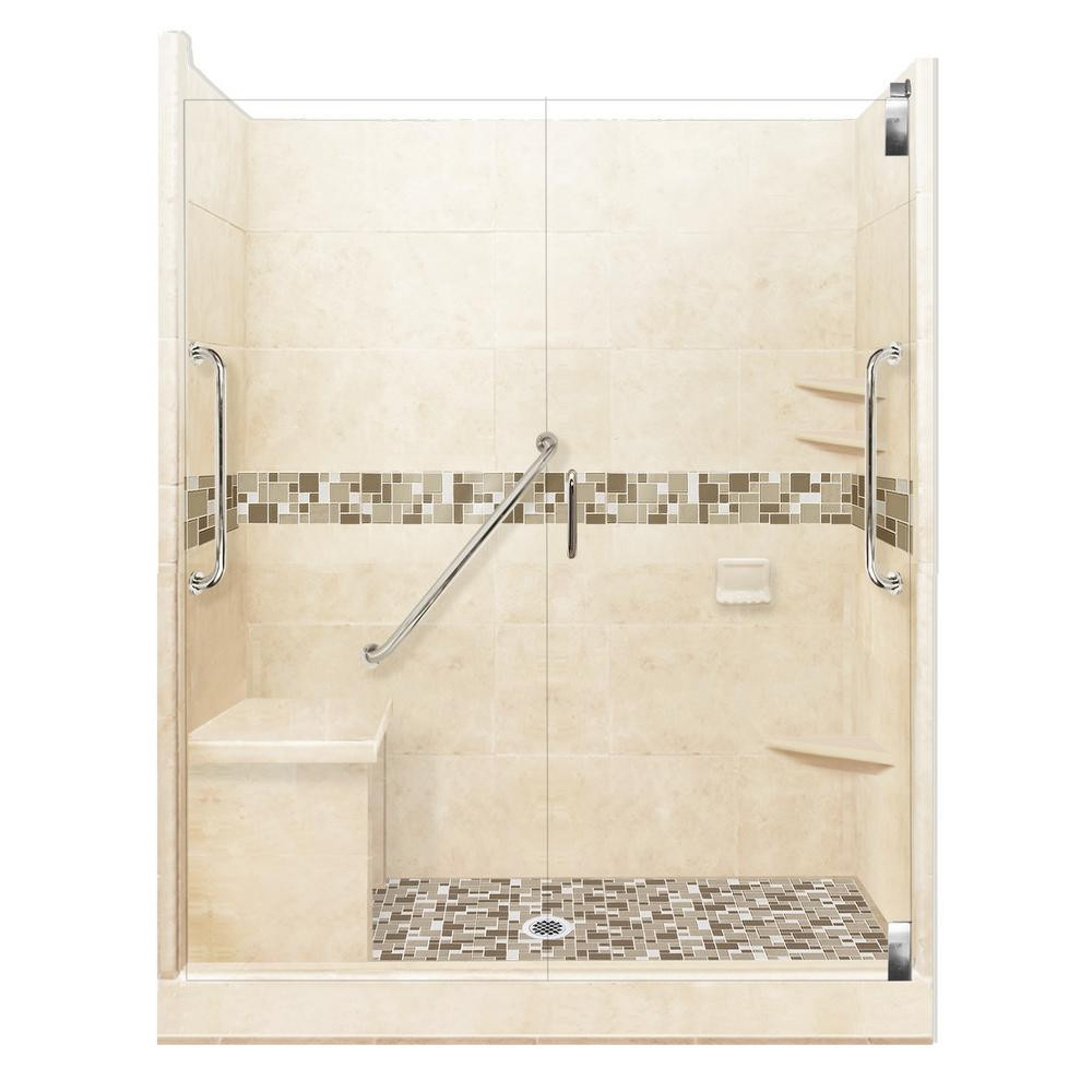 Home Depot Bathroom Shower Stalls
 STERLING Ensemble 30 in x 60 in x 75 1 4 in Curve