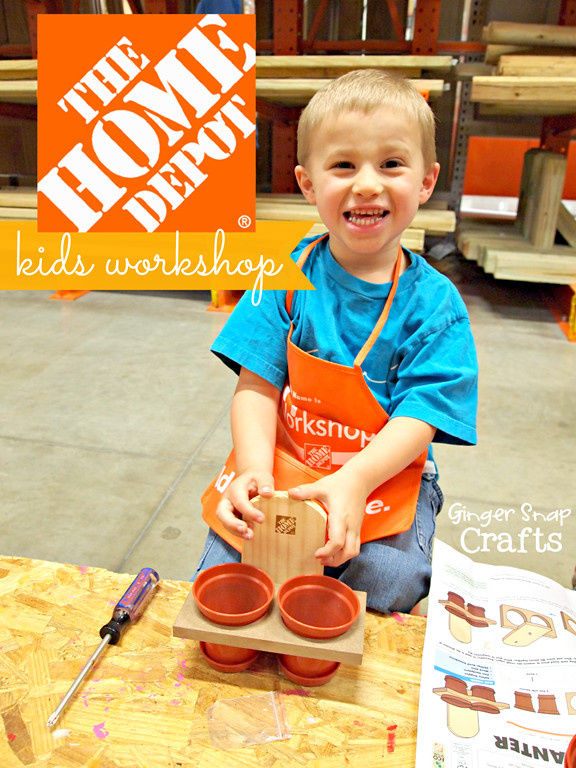 Home Depot Kids DIY
 Ginger Snap Crafts The Home Depot Kids Workshop Build