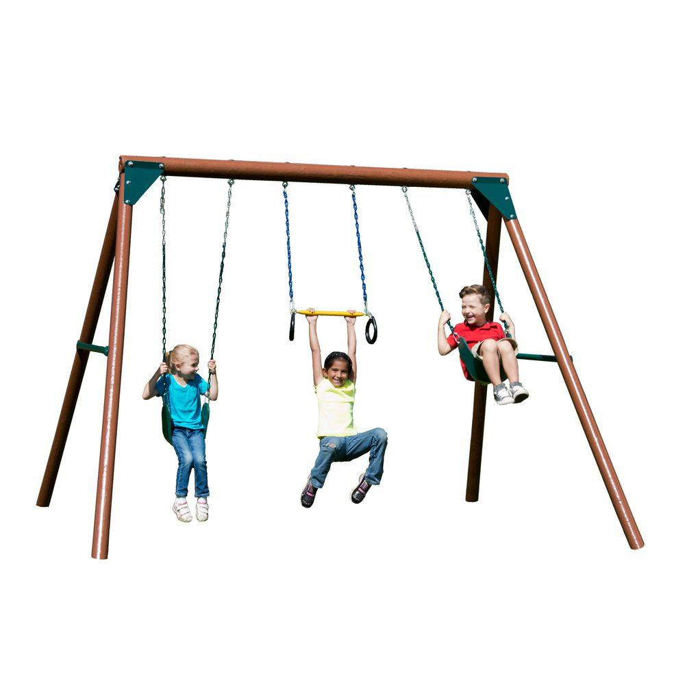 Home Depot Kids Swing Sets
 Swing N Slide Playsets Orbiter Wood plete Swing Set PB