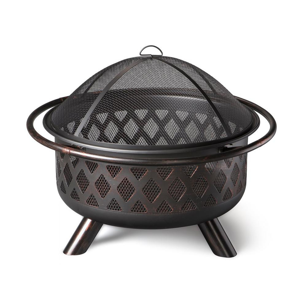 Home Depot Outdoor Fire Pit
 Endless Summer 36 in Lattice Fire Pit in Bronze Finish