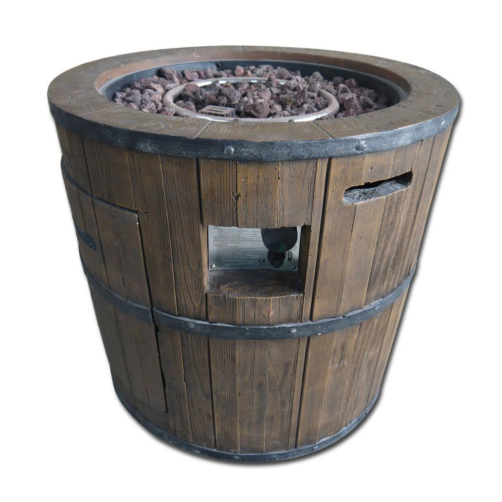 Home Depot Outdoor Fire Pit
 Hampton Bay 26 8 in Barrel Gas Fire Pit PBDHD The
