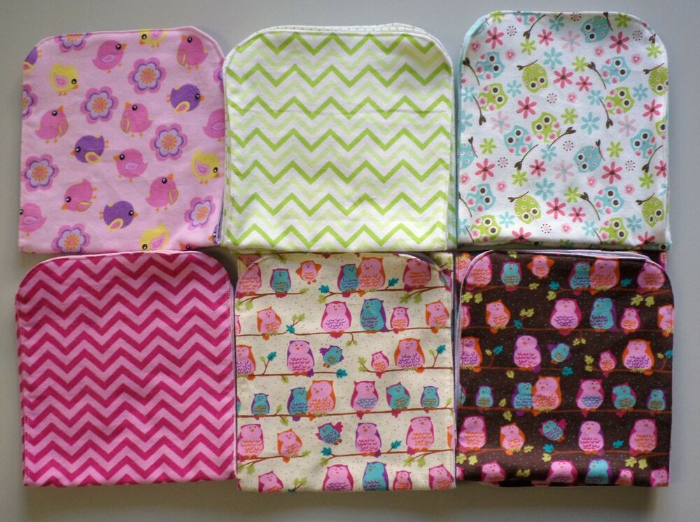 Home Made Baby Gifts
 NEW Handmade Baby Girl Burp Cloths Great for Baby Shower