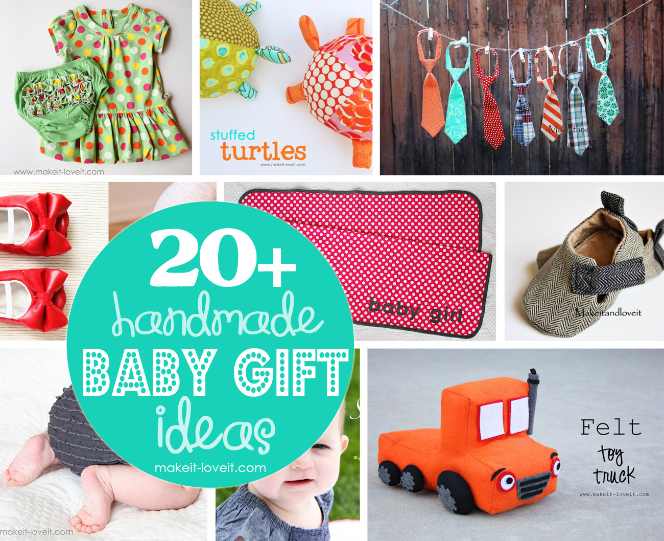 Home Made Baby Gifts
 20 Handmade Baby Gift Ideas