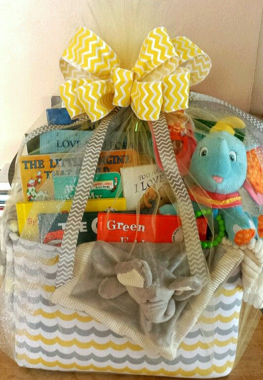 Homemade Baby Shower Gift Basket Ideas
 Baby s First Library Basket Gift