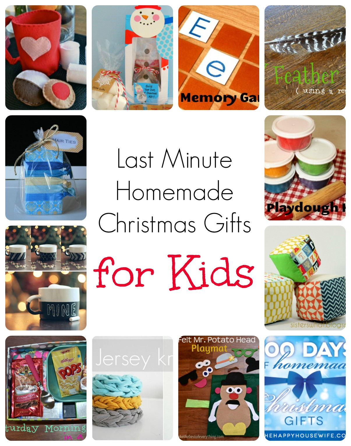 Homemade Christmas Gifts For Children
 Last Minute Homemade Christmas Gifts for Kids The Happy