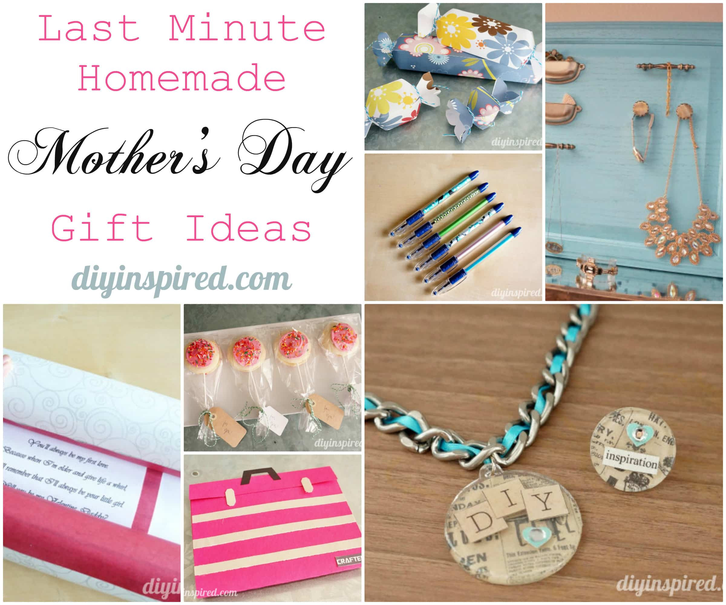 Homemade Mother Day Gift Ideas
 Last Minute Homemade Mother’s Day Gift Ideas DIY Inspired