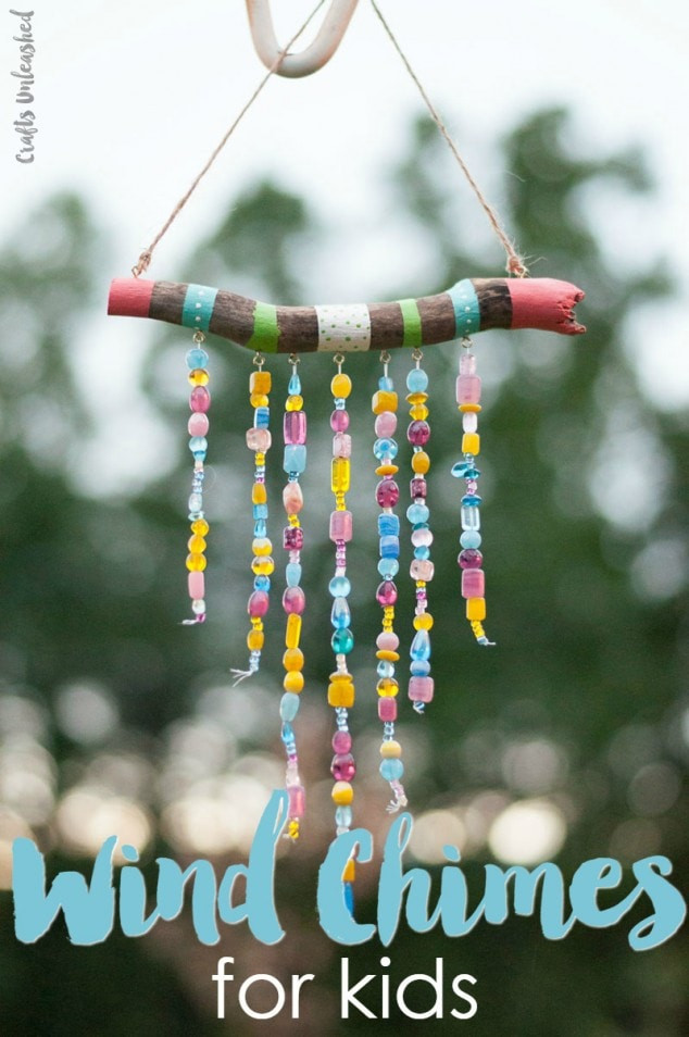 Homemade Projects For Kids
 Beaded DIY Wind Chimes For Kids