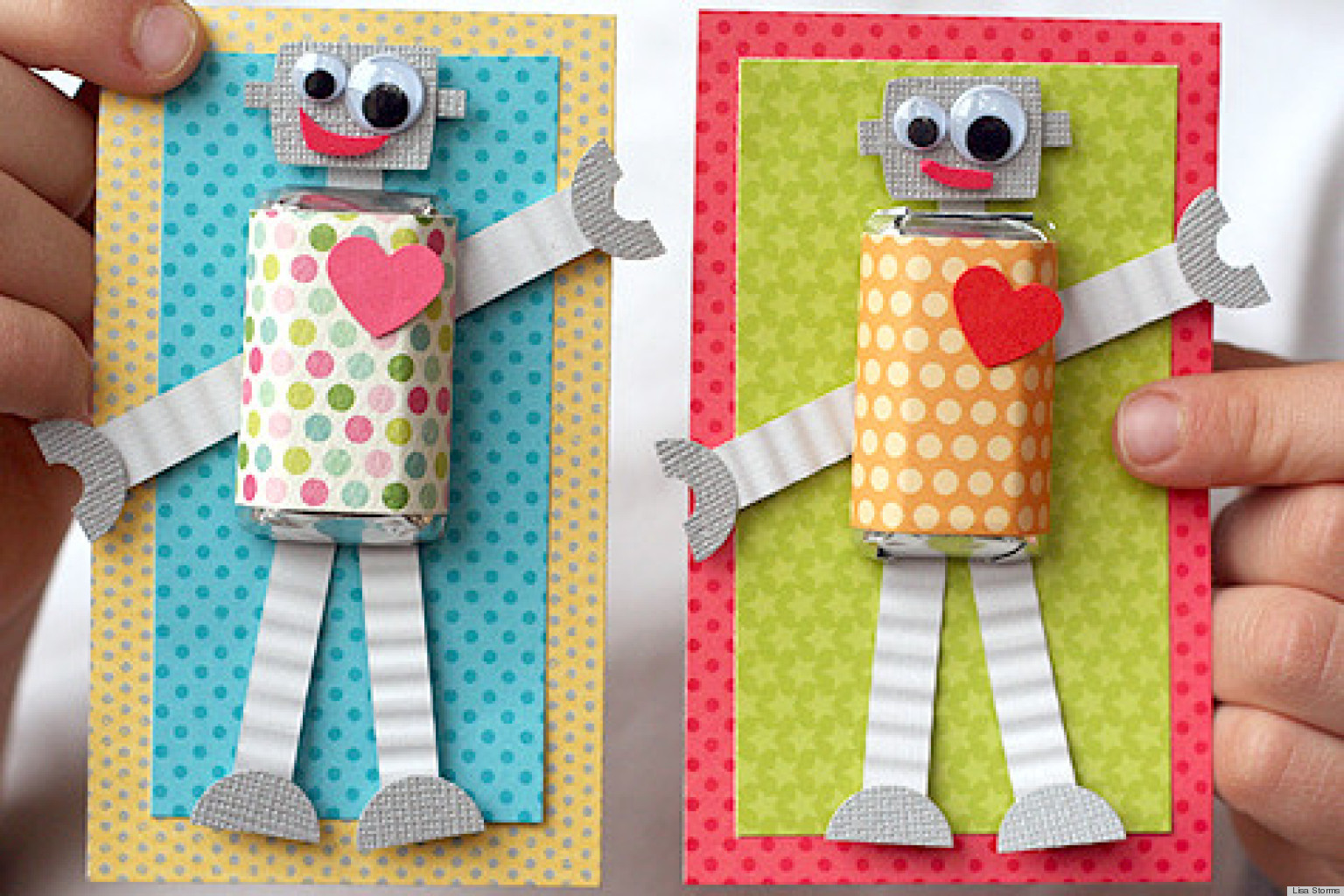 Homemade Projects For Kids
 Valentine s Day Ideas Make These Adorable DIY Robot Cards