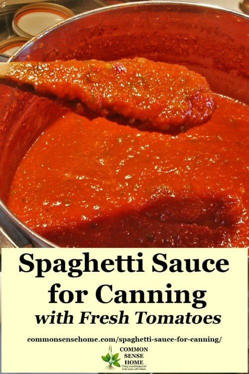 Homemade Spaghetti Sauce With Fresh Tomatoes For Canning
 Home Canned Spaghetti Sauce Recipe
