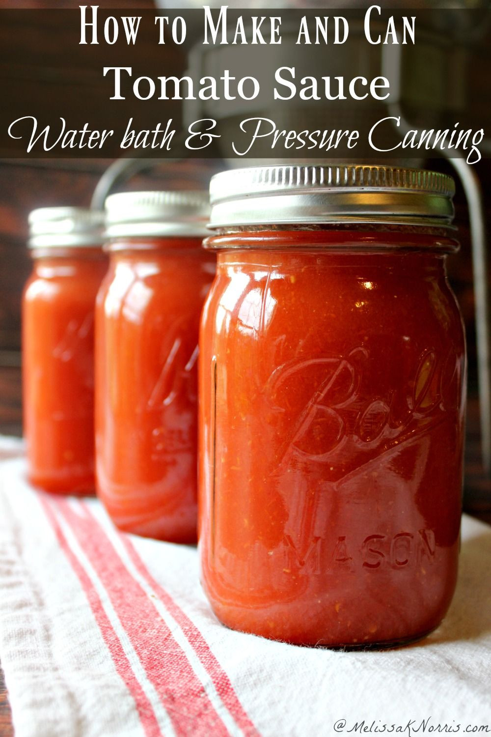 Homemade Spaghetti Sauce With Fresh Tomatoes For Canning
 How to Can Tomato Sauce Waterbath and Pressure Canning