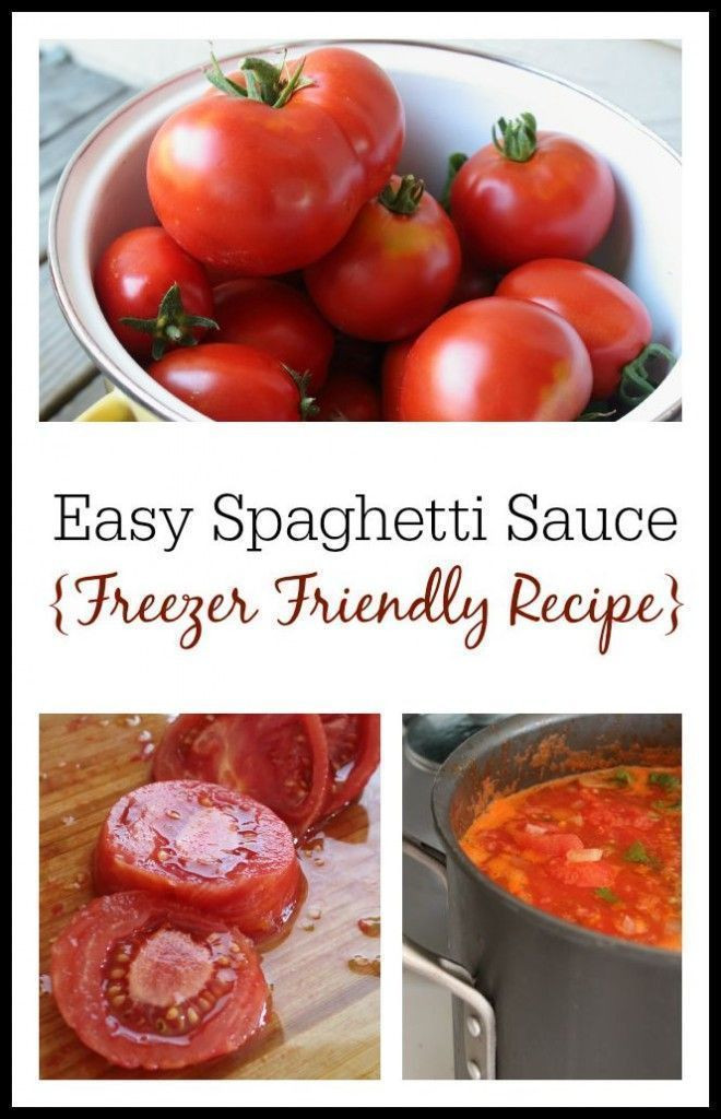 Homemade Spaghetti Sauce With Fresh Tomatoes For Canning
 How to Make Spaghetti Sauce Freezer Friendly Recipe