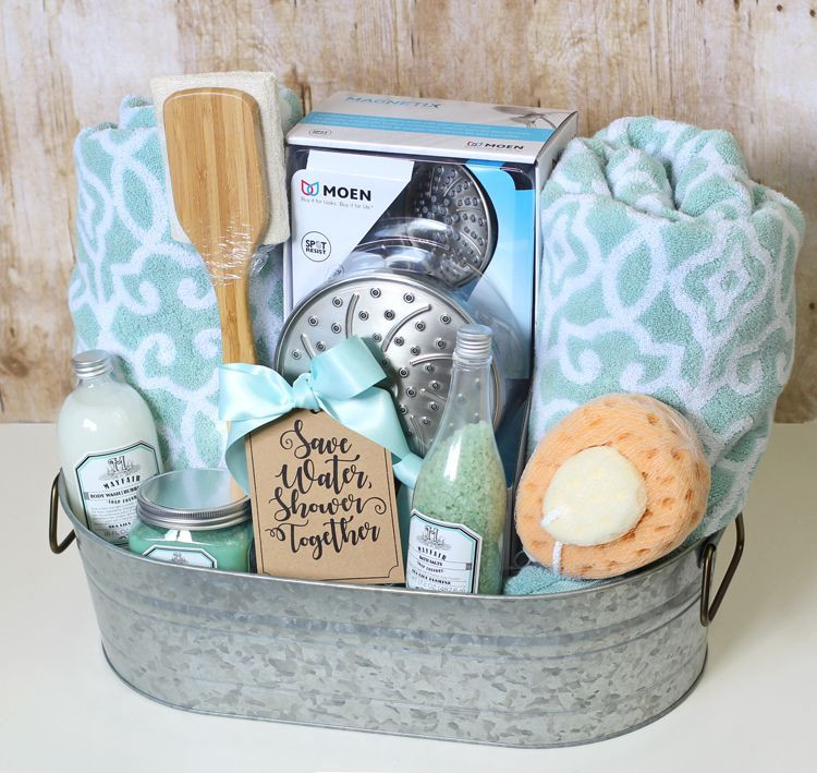 Homemade Wedding Gift Basket Ideas
 Shower Themed DIY Wedding Gift Basket Idea