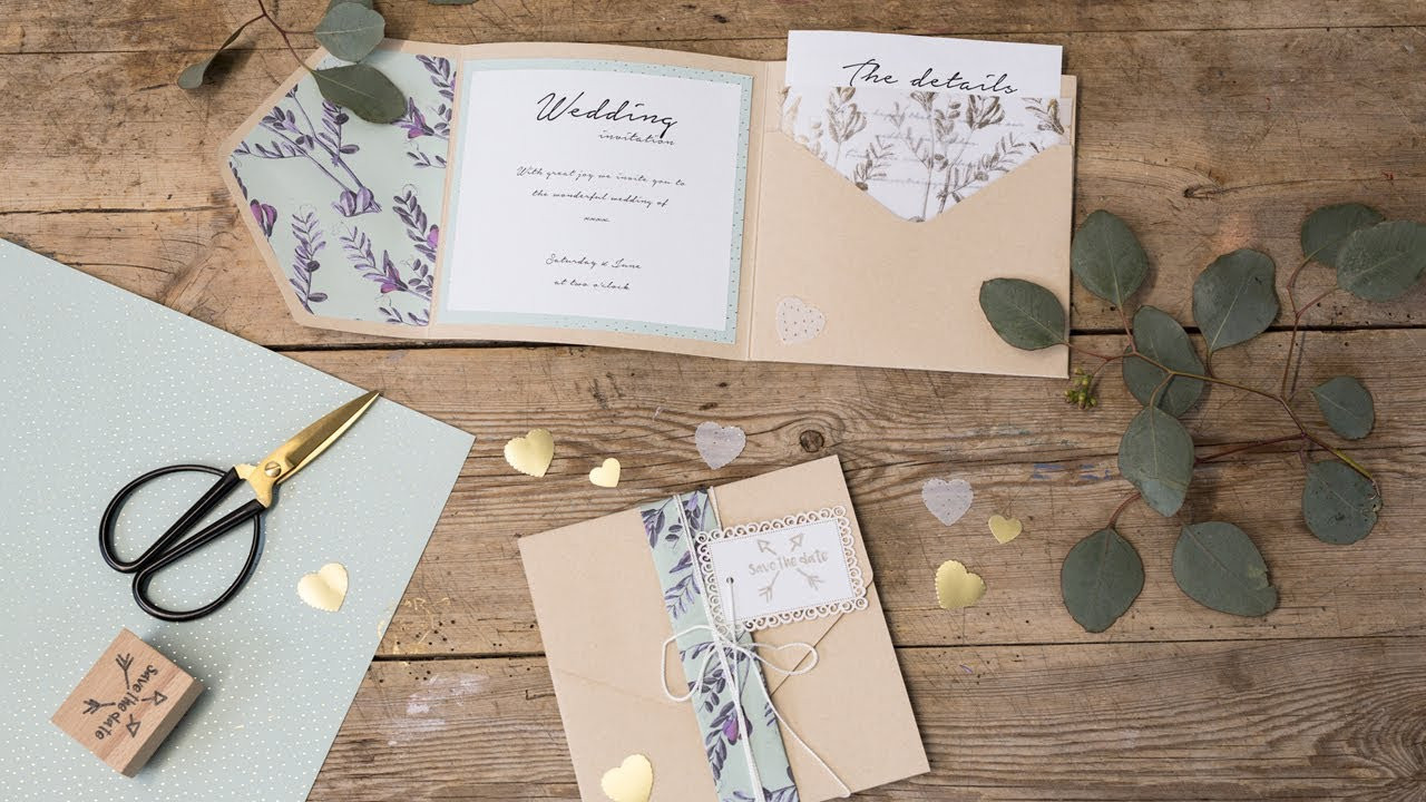 Homemade Wedding Invitations Ideas
 DIY Homemade wedding invitations by Søstrene Grene
