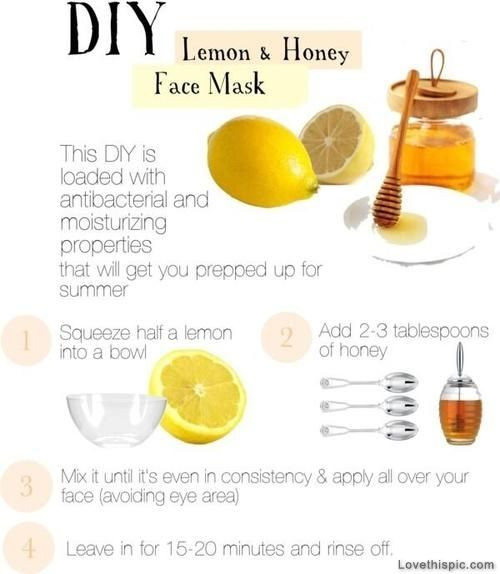 Honey Face Mask DIY
 DIY Lemon And Honey Face Mask s and