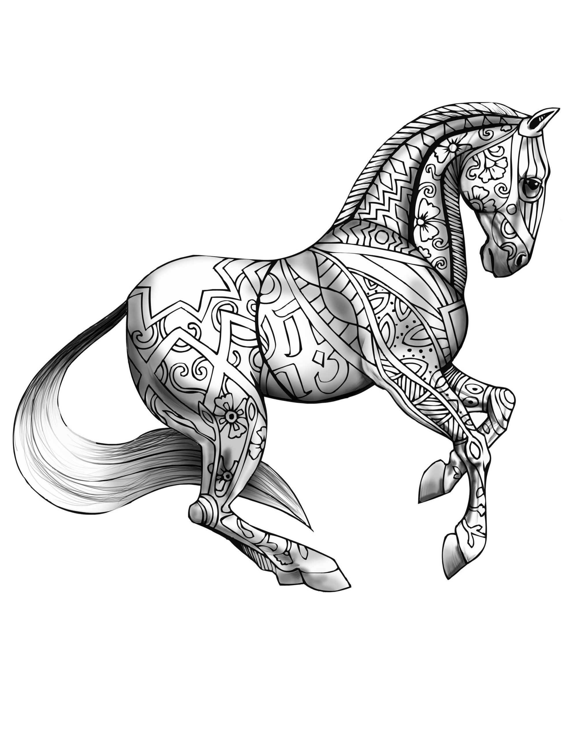 Horse Coloring Pages For Adults
 Horse Coloring Pages for Adults Best Coloring Pages For Kids