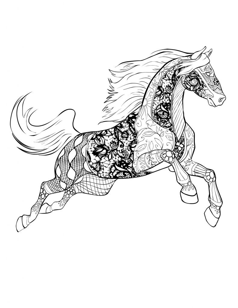 Horse Coloring Pages For Adults
 Horse Coloring Pages for Adults Best Coloring Pages For Kids