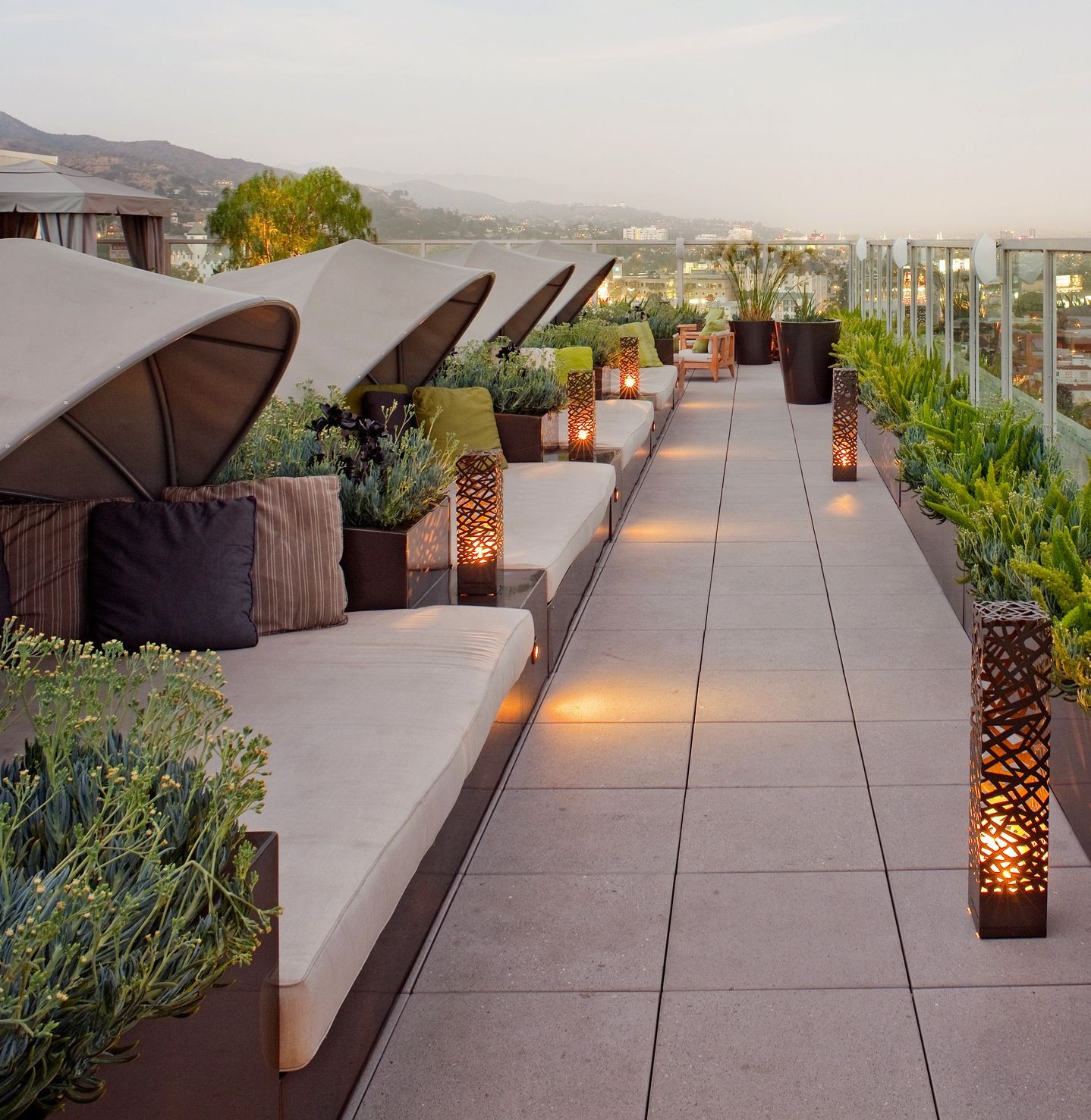 Hotel Terrace Landscape
 The Sundeck at the Andaz West Hollywood Designed by