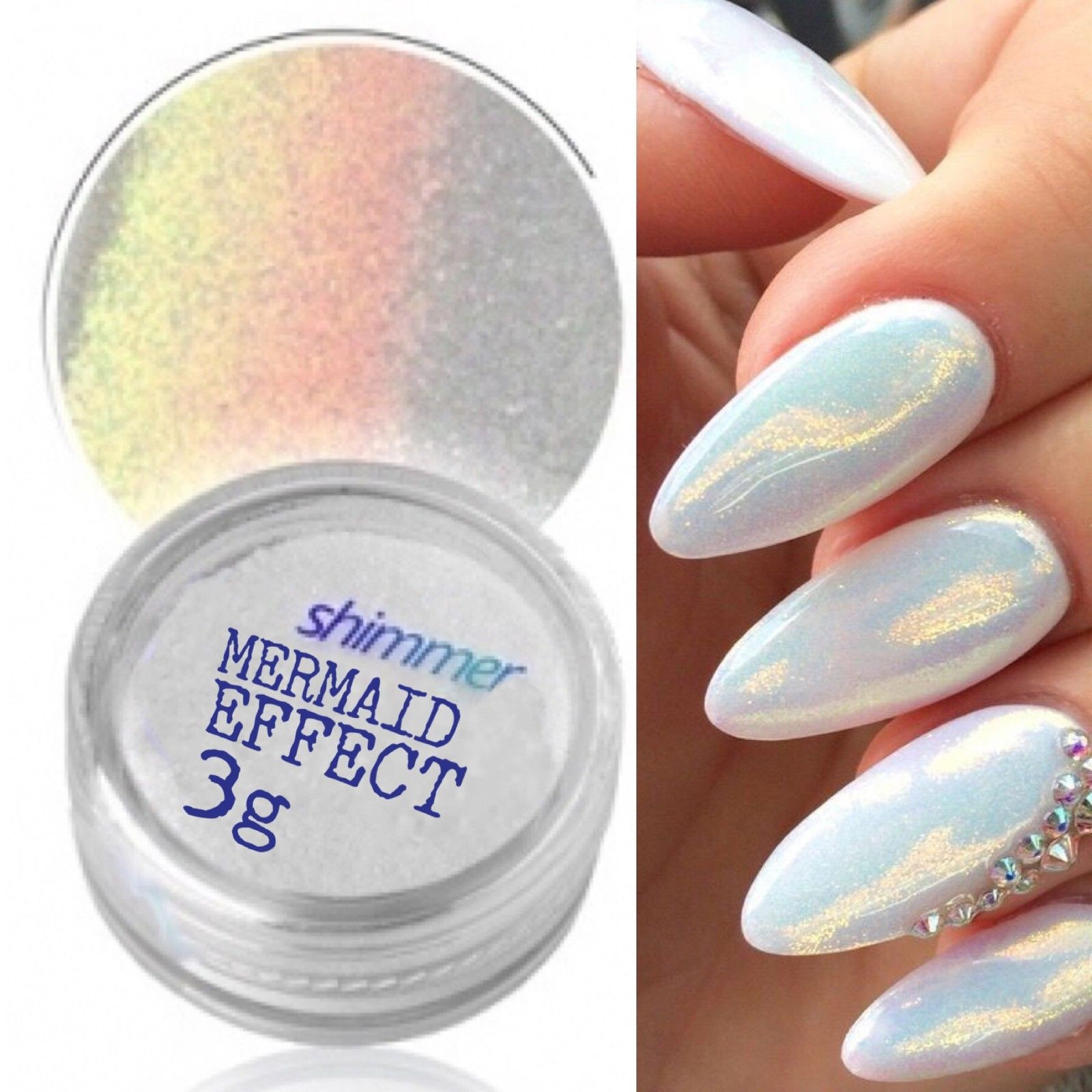 How To Apply Glitter Dust To Nails
 MERMAID EFFECT GLITTER NAIL ART POWDER DUST GLIMMER Hot