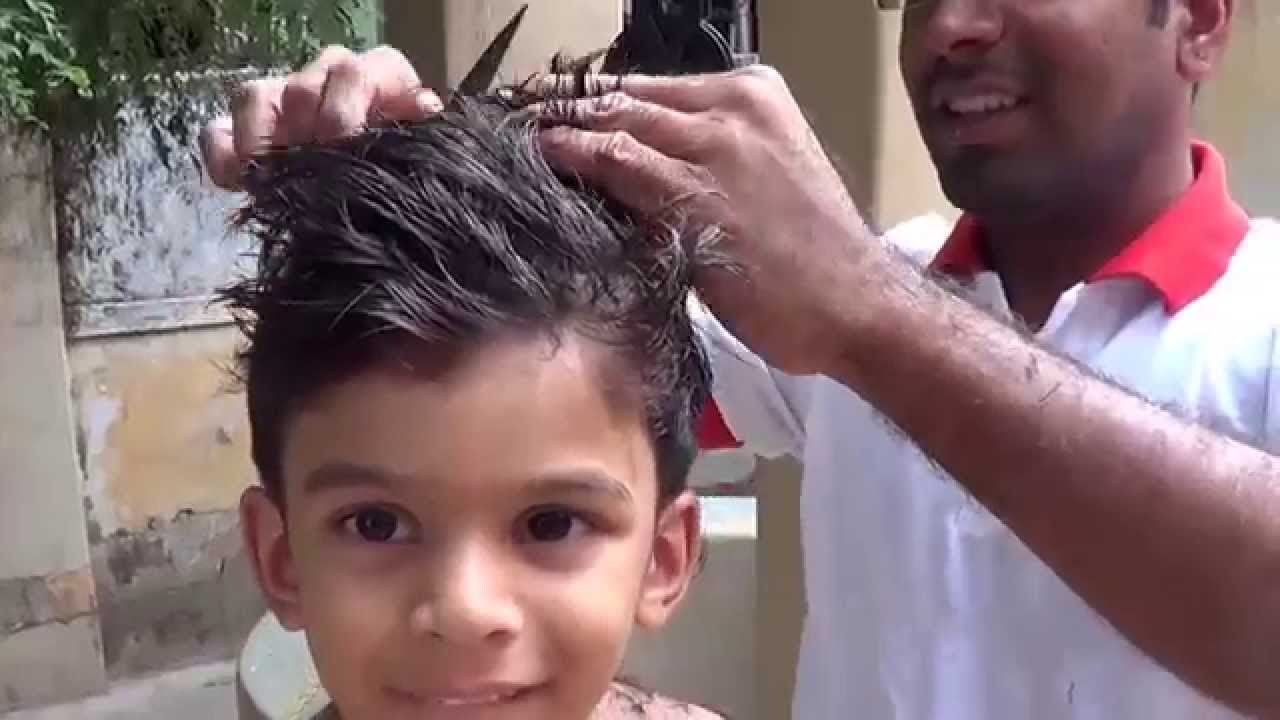 How To Cut Boy Hair
 Boys hair cut using Scissors Manual hair cutting