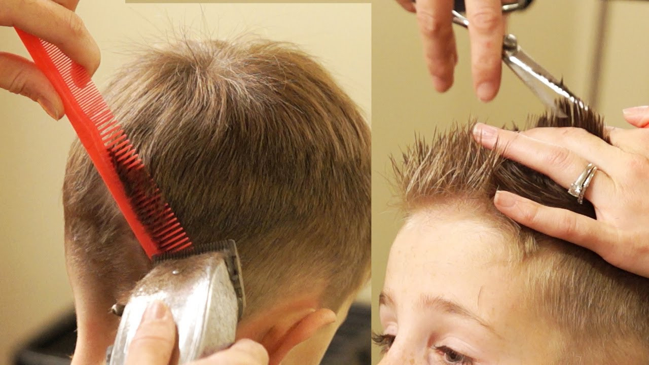 How To Cut Boy Hair
 HOW TO CUT BOY S HAIR Taper Fade Haircut with No