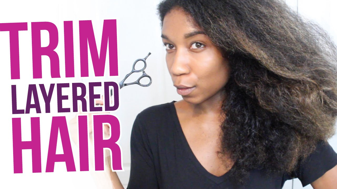 How To Cut Naturally Curly Hair Yourself
 How To Trim Layered Natural Hair At Home