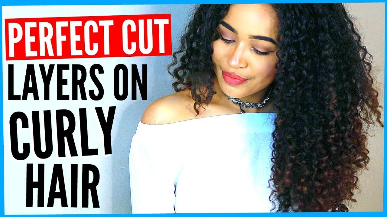 How To Cut Naturally Curly Hair Yourself
 DIY LAYERED HAIRCUT ON CURLY HAIR How to Cut Curly Hair