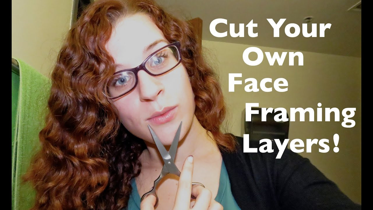 How To Cut Your Own Hair Curly
 Cutting Curly Side Bangs Face Framing Layers Yourself
