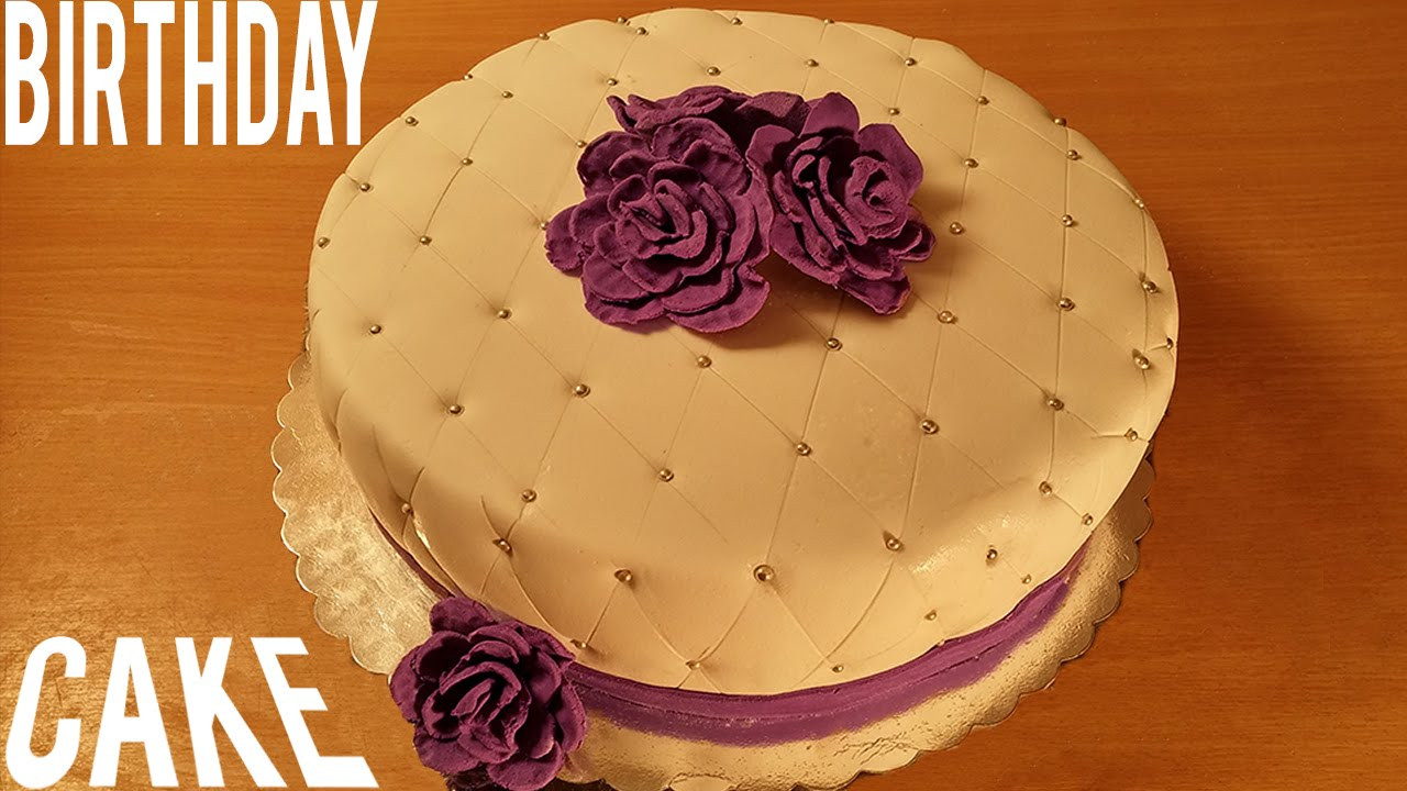 How To Decorate Birthday Cake
 Birthday Cake Decorating Birthday Fondant Cake