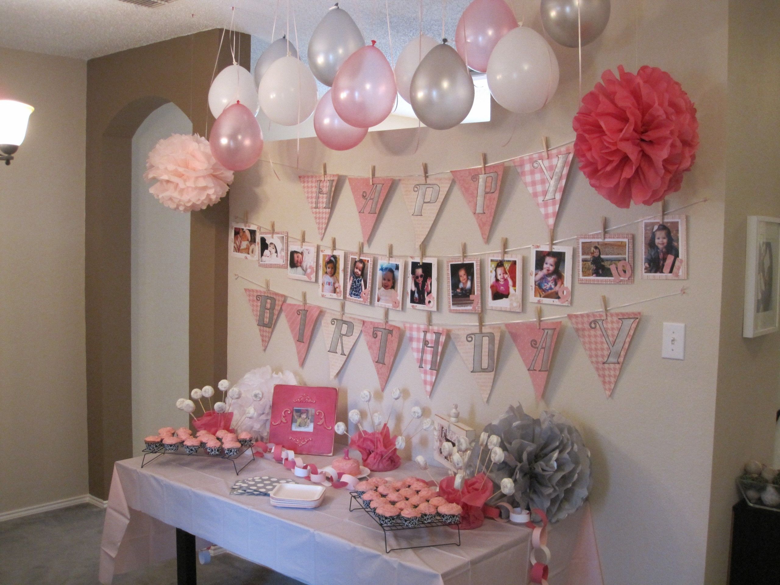 How To Decorate Birthday Party At Home
 Fresh First Birthday Decoration Ideas at Home for Girl