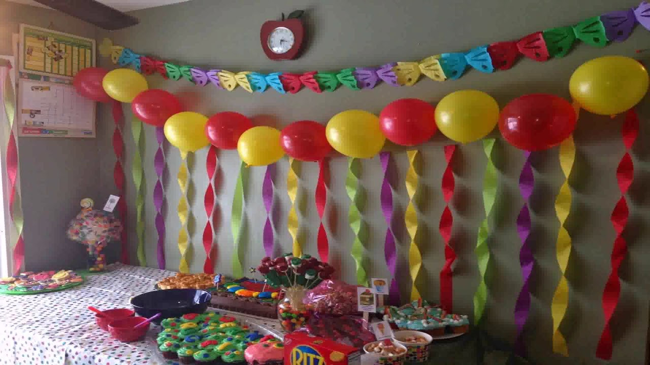 How To Decorate Birthday Party At Home
 Simple Birthday Decoration Ideas At Home With Balloons
