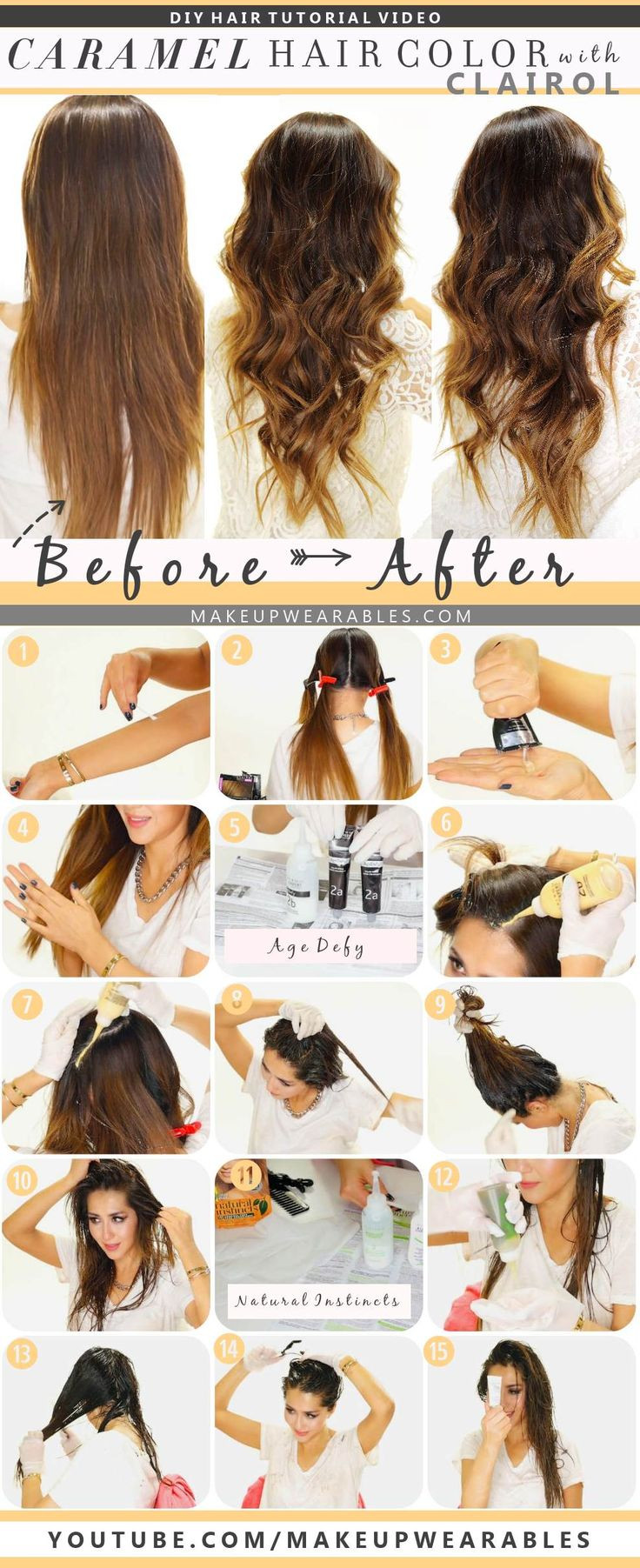 How To DIY Ombre Hair
 DIY Color your hair at home Caramel Brown Ombre